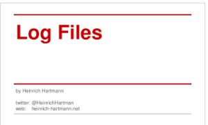 The Image Links to an Article on Log Files at 'How Stuff Works.